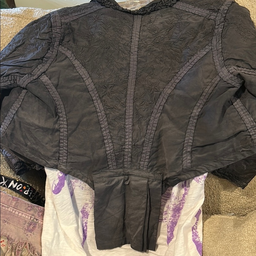 Do not buy!Magnolia Pearl Charcoal Embroidered Jacket DO NOT BUY YET for Suz - Picture 7 of 10